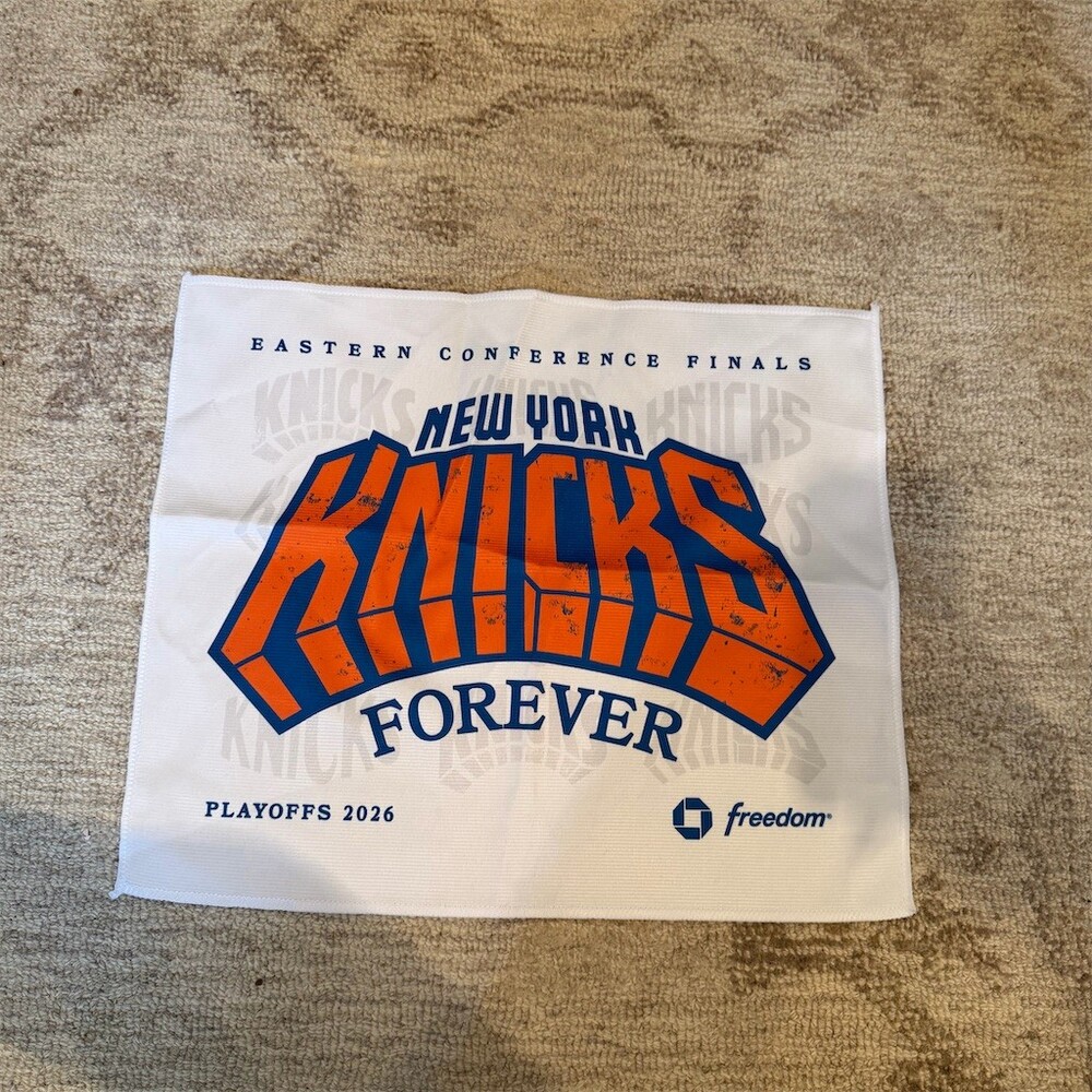 New York Knicks 2026 Eastern Conference Finals Playoffs Rally Towel White